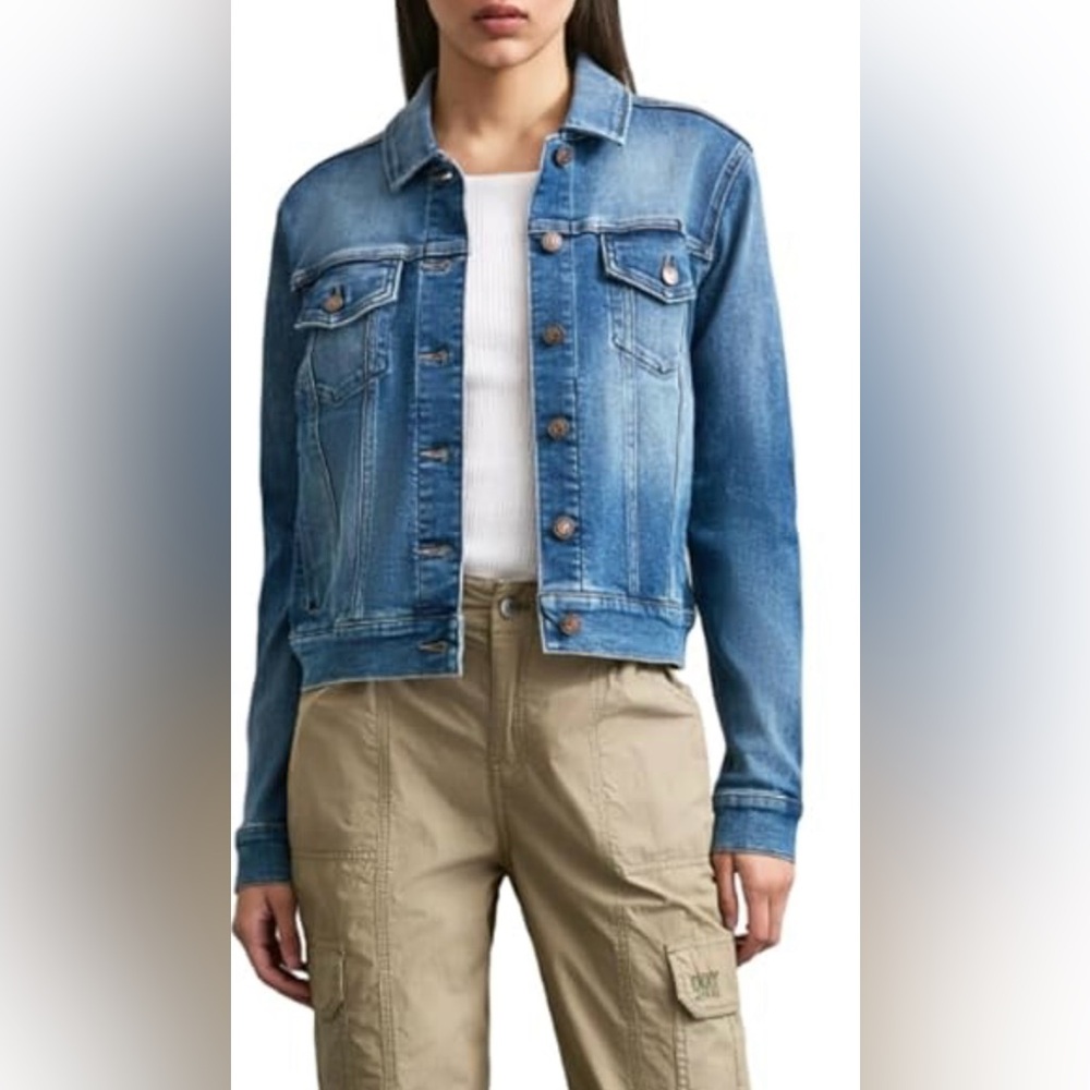 NEW DKNY Blue Denim Jacket Size Small